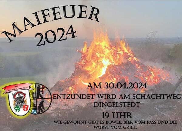Bild vergrößern: Maifeuer Dingelstedt 2024