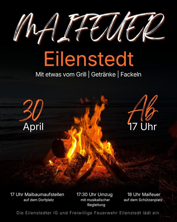 Bild vergr&ouml;&szlig;ern: Flyer Maifeuer Eilensedt